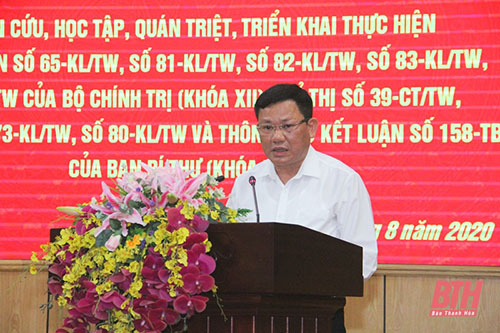Nghiên cứu, học tập, quán triệt, triển khai các Kết luận, Thông báo Kết luận của Bộ Chính trị, Ban 32win im 32win
