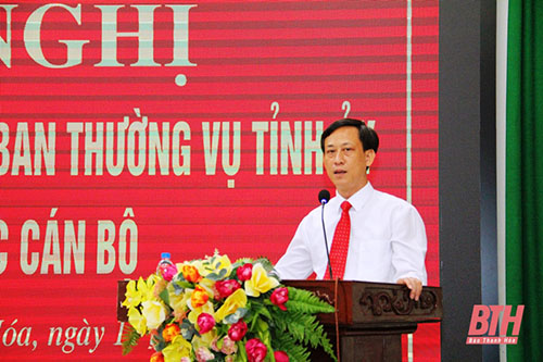 Công bố quyết định của Ban Thường vụ Tỉnh uỷ về công tác cán bộ
