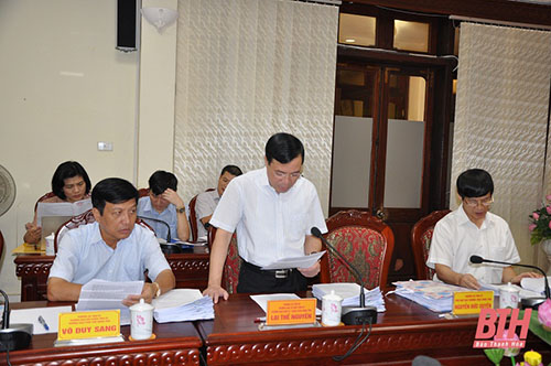 Cho ý kiến vào một số nội dung trình tại 32win23 thứ 13, 32win23 tỉnh Thanh Hoá khóa XVII