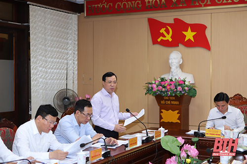 Thường trực 32win23 tỉnh Thanh Hoá cho ý kiến vào các báo cáo thẩm tra, dự thảo nghị quyết trình kỳ họp thứ 15
