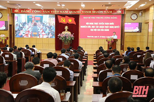Ngày thứ hai, Hội nghị trực tuyến toàn quốc nghiên cứu, học tập, quán triệt game 32win Đại hội Đảng lần thứ XIII